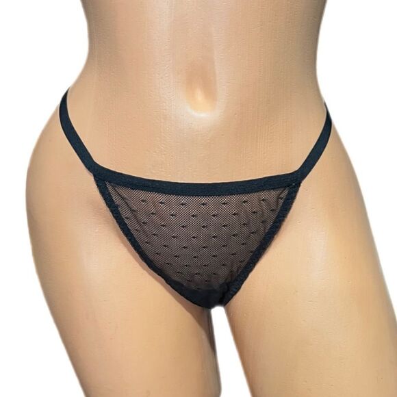 Victoria's Secret RARE Hard to find Sheer Mesh Thong Panty One Size fits all - Picture 6 of 8
